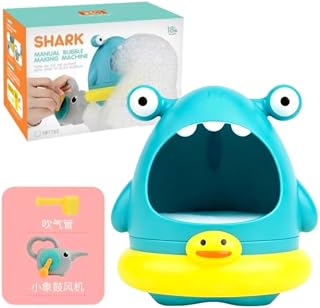 Bath Toy, Bathroom Bubble Machine for Boys and Girls, Kids Bathtub Water Play Toy, Suitable for Children Ages 3+ 1-3 4-8 (Blue)