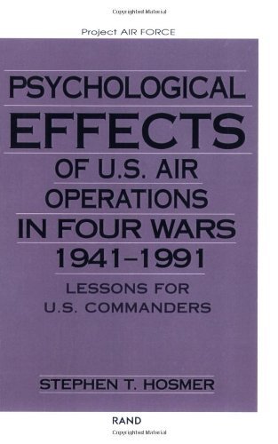 Psychological Effects of U.S. Air Operations in Four Wars, 1941-1991: Lessons for U.S. Commanders