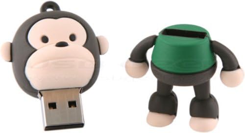 Ricco Baby Monkey USB High Speed Flash Memory Stick Pen Drive Disk (8GB BLUE)