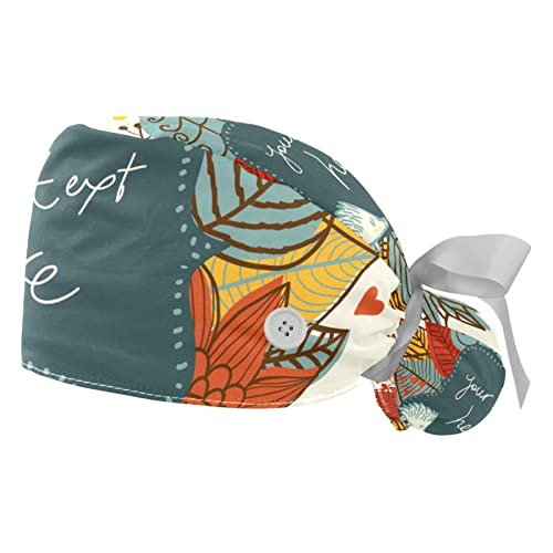 Chapeaux bouffants pour femmes et hommes : casquettes de travail ajustables JDEZ