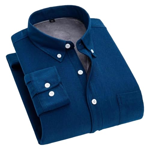 Chemise velours côtelé homme coton épais et finitions haut de gamme