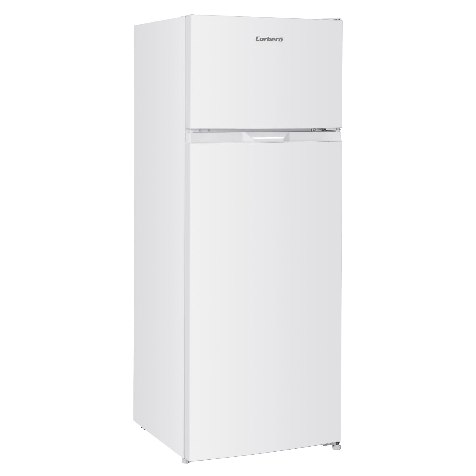 Corberó - Refrigerator 2 Doors | CF2PH146W | 206 L | 143 cm | Static | Interior Light | Mechanical Control | Reversible Door | Crisper Drawer | Egg Cups and Ice Cubes | White