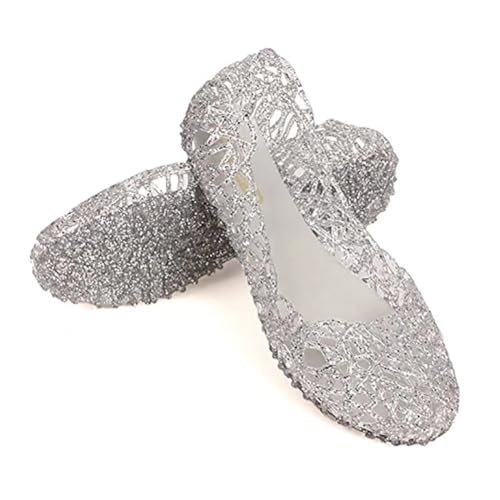 Women's Jelly Sandals Ballet Shoes Slip On Flats Hollow Out Loafers2