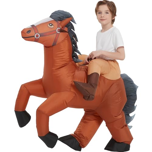 Disfraz Inflable de Caballo para Niños 7-10 Años miniatura 4