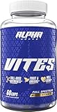 Alpha Supps Vites Men's Multivitamin, Complete Daily Supplement with Fruits, Veggies, Energy, Immune & Prostate Support - Daily Whole Food Vitamins with Antioxidants and Digestive Enzymes