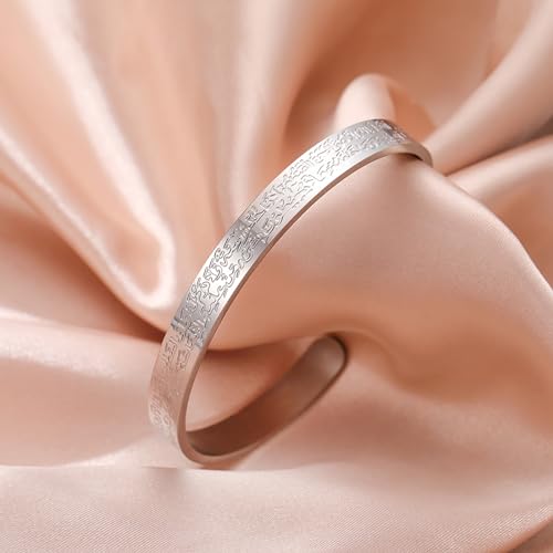 VASSAGO Ayatul Kursi Bracelet for Women Men Muslim Quran Allah Openable Bangles Arabic Calligraphy Cuff Bracelet Islam Eid Islamic Jewelry Gifts4