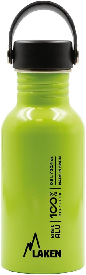 Bot. alu. Basic Alu 0,60 L. Tapón Oasis - Verde manzana