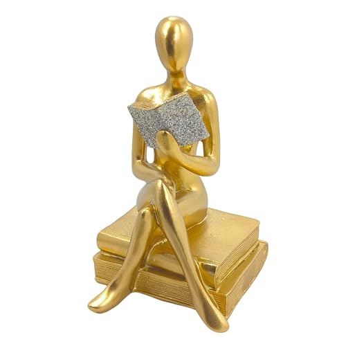 Leitor Estatueta Decorativa Leitura Abstrata Homem que Lê Decoração Ornamento Elegante Estátua Pensa