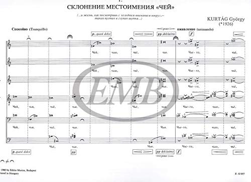 Omaggio a Luigi Nono (to poems by A. Achmatova and R. Dalos) Op. 16 (Mixed Voices)