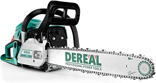 Gas Chainsaw 18 Inch Power Chain Saw 2-Cycle Handed Petrol Chainsaws Gasoline Chain Saws Garden Tool for Cutting Wood Outdoor Home Farm Use (D 6218H)