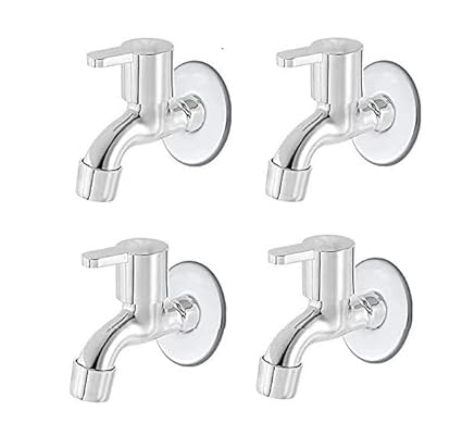 oleanna Orange bib Cock Tap with Wall Flange(Chrome) Set-4