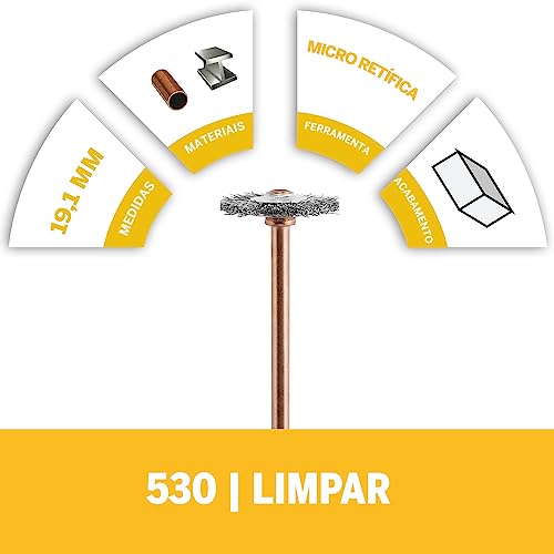 Bosch Escova Aço Inox 530 Circ 3/4''