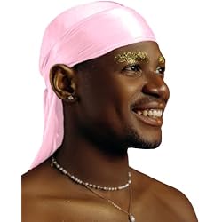 1 Pack Silk Durag for Men and Women Gift Set, Silky Satin Do Rag