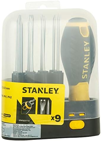 STANLEY STHT62511-8 9-Way Screwdriver Set with Storage Case