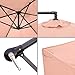 Lola Home Parasol excéntrico de Aluminio Verde con ventilación para jardín de...