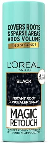 L'Oreal Paris Magic Retouch Root Touch Up Spray, 1 Black