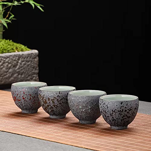 Mqjzsh Tea Cup Combining Retro And Fashion, Kungfu Tea Cup, Suitable For Home, Office, Party And House Moving (R,G,Dg,B2) #TOP1