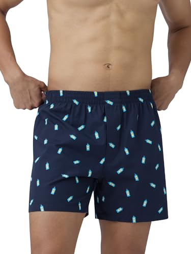 Image of XYXX Men's Remix Regular Fit Cotton Printed Boxer with Dual Pocket & No Marks Waistband (Pack of 2)