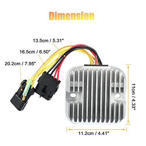 A ABSOPRO 1 Stück Spannung Regler Gleichrichter Aluminiumlegierung 4011925