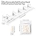 siyuwuro 10PCS Plastic Nail Display Stands with Holes Nail Training Frame with 110Pcs Practice Nail Tips, Spliced Stand for Gel Nail Polish DIY Nail Practice Display Tool, White