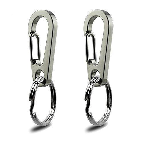 IVIA Dog Tag Clips / 2 Pack/Multiple Size 304 Stainless Steel Quick Clip with Rings/Easy Change Dog Cat ID Tag Holder for Small pet Collars and Harnesses.(2 Small Grey) IVIA Dog Tag Clips / 2 Pack/Multiple Size 304 Stainless Steel Quick Clip with Rings/Easy Change Dog Cat ID Tag Holder for Small pet Collars and Harnesses.(2 Small Grey)