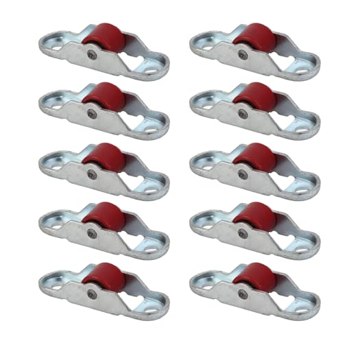 Garosa - Garosa 10pcs Fenêtre Coulissante Poulle Poulle Rouleau en Acier Inoxydable Rouleau de 12 Mm Roue Lisse sans Bruit avec Matériau PP pour les Armoires de Portes Coulissantes