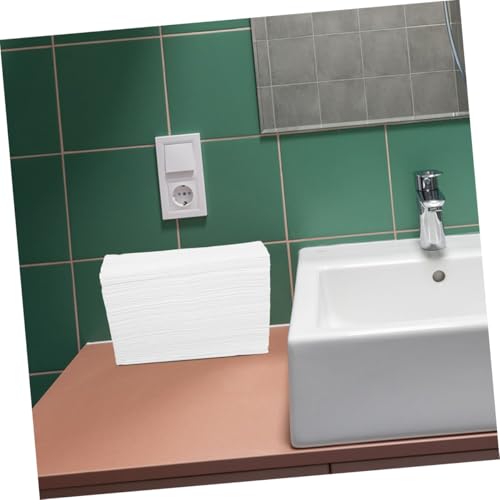 Toallas desechables de mano absorbentes y de papel grueso para baños, paquete de 2 6