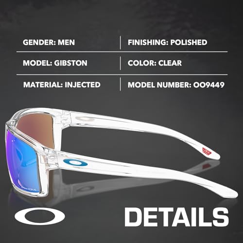 Image of Oakley GIBSTON OO9449 Rectangle Shape Sunglasses With Official Eyewear Kit | Men's Sunglasses