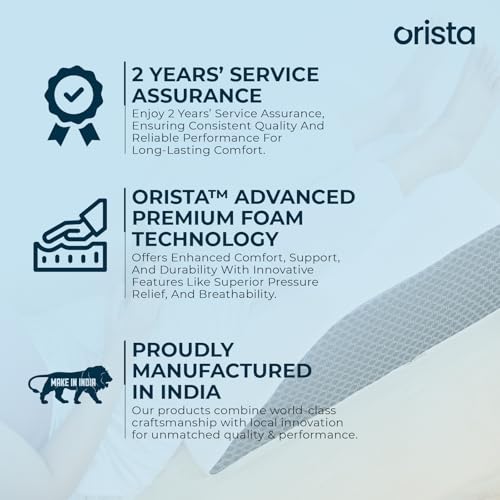 Image of Orista Leg Elevation Pillow I Orthopedic Memory Foam Wedge for Swelling, Pain Relief, Varicose Veins & Post-Surgery Recovery I Supportive Design with Washable Cover & 2-Year Warranty