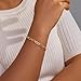 Aurevella Adjustable 14K Gold-Plated Women's Chain Bracelets, Bohemian Minimalist Fashion Layered Cuban Paper Clip Chain, Jewelry Gifts