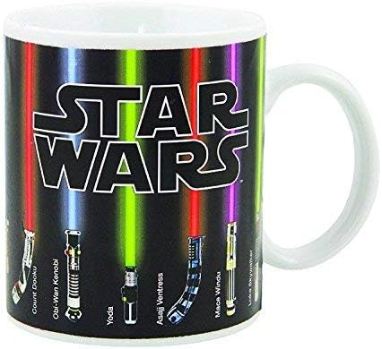 Star Wars Mug Lightsabers Heat - Change Mug The Force Awakens With Heat - (12 oz)