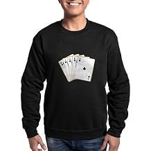CafePress Ace Clubs Flush Sweatshirt Classic Crew Neck Light Sweatshirt