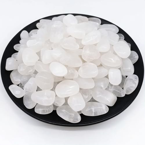 Image of Polished Milky Quartz Crystals - 72 Pcs, 0.5 inch 10 oz Handpicked Natural Tumbled Gemstones Agate Jasper Rocks, Pebbles for Reiki, Chakra, Healing Home Decor