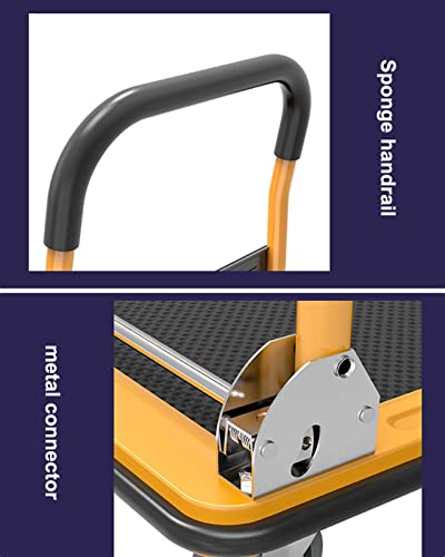 Chariot de manutention plateforme antidérapante pliable 200kg