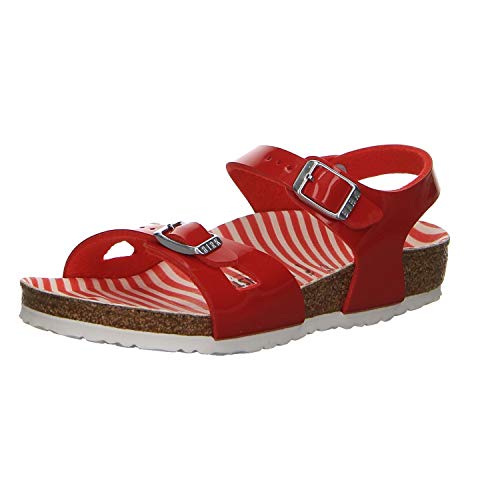 Sandales fille Birkenstock Rio en Birko-Flor vernis haut de gamme