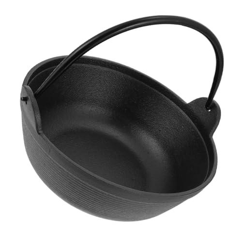 OUNONA Gusseisen Schmortopf für Lagerfeuer