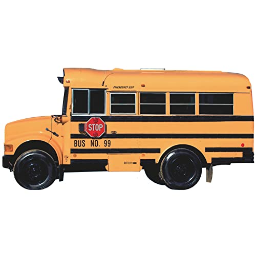 SP12677 Yellow School Bus Short Bus Cardboard Cutout