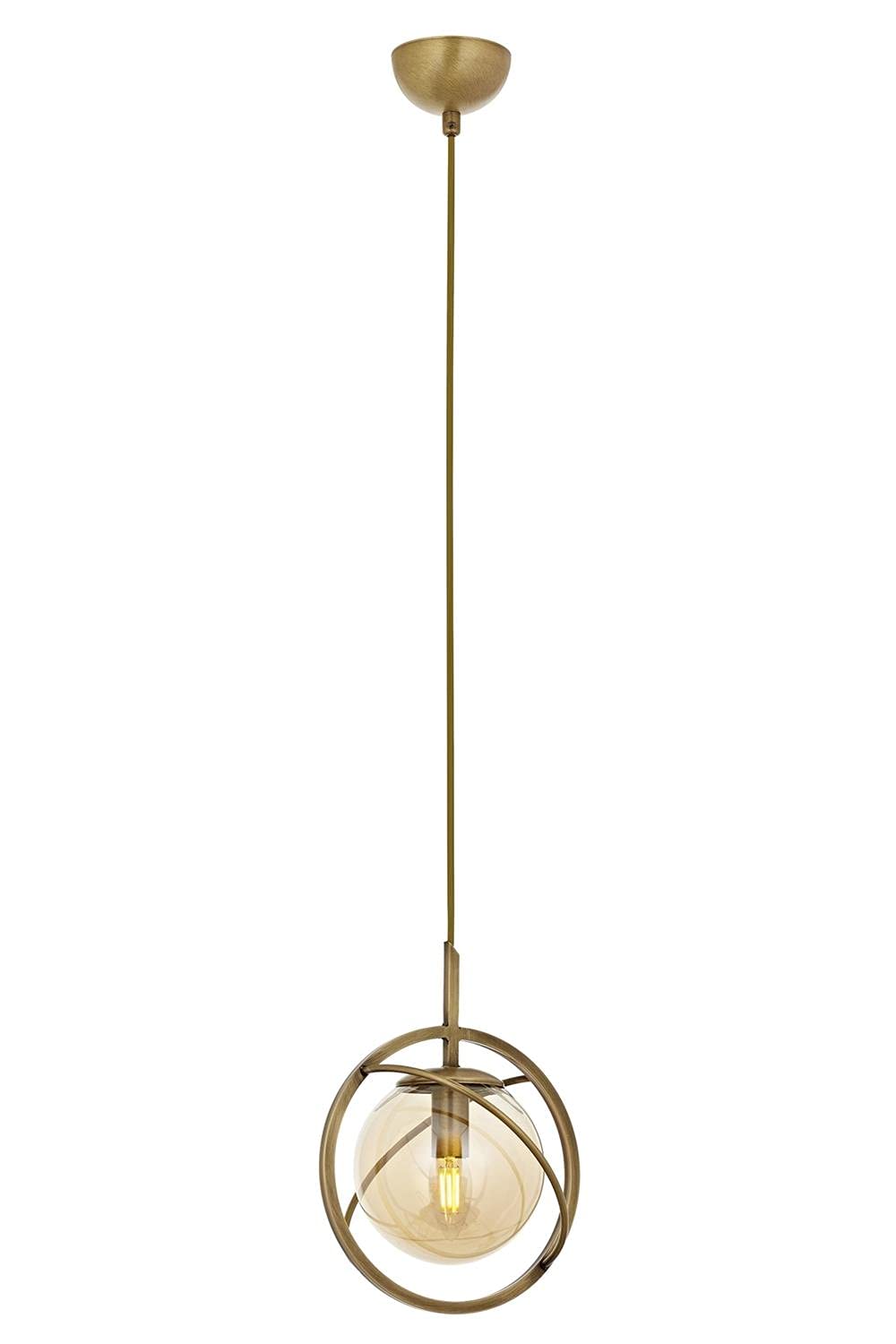 Avonni AV-60291-1E Eskitme Kaplama Modern Avize E14 Metal Cam 22cm