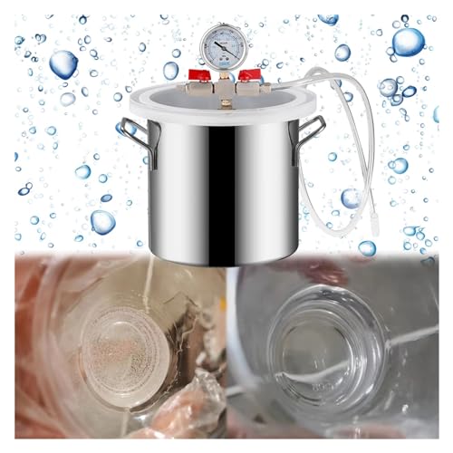 8 10 12 14 16 18 20in Large Dia Vacuum Degassing Chambers, 304 Stainless Steel Resin Vacuum Chamber Kit 2 3 5 6 9 13 19 20 26 Gal, for Epoxy/Plaster/Silicone Degassing(20Gal/75L(DxH 15.7x23.6in/40x6