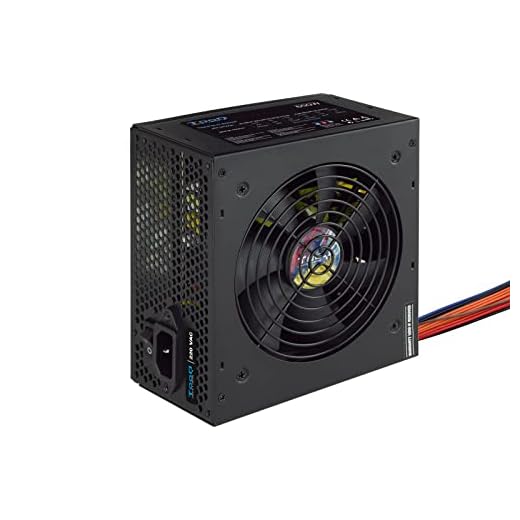 Tooq TQAPOLO-600SP - Fuente de Alimentación ATX 600W con PFC Activo, Negro