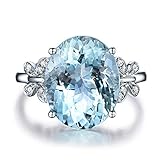 Yuren Fashion Women Rhinestone Butterfly Ring Natural Stone Topaz Ring Crystal Butterfly Engagement Ring Gemstone Sapphire Rhinestone Ring for Women Wedding Party Jewelry Size 6-10 (US Code 10)