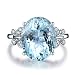 Yuren Fashion Women Rhinestone Butterfly Ring Natural Stone Topaz Ring Crystal Butterfly Engagement Ring Gemstone Sapphire Rhinestone Ring for Women Wedding Party Jewelry Size 6-10 (US Code 10)