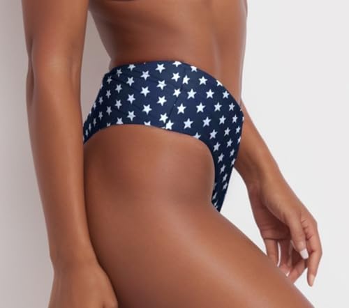 Image of geluboao Women's Bikini Bottom Sexy V Cut High Cut Swimsuit High Waisted Bathing Suit Bottoms