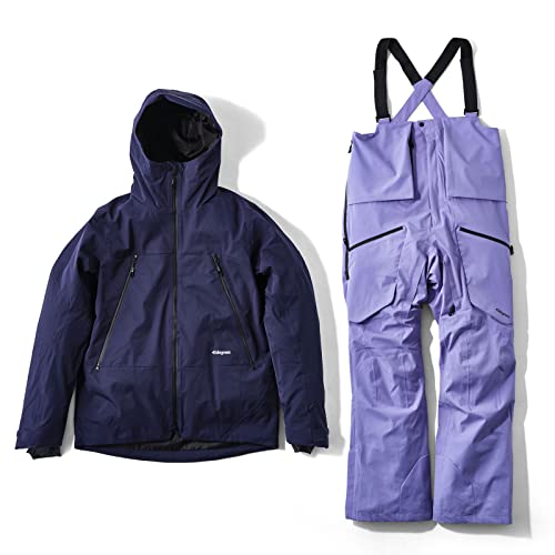 [43DEGREES] �X�m�[�{�[�h�E�F�A �㉺�Z�b�g [ �����Y�E���f�B�[�X / �S60�p�^�[�� : 20.NAVY + PURPLE (2020�N�������f��) / M-LL�T�C�Y ] �W���P�b�g �r�u�p���c �Z�b�g �X�L�[�E�F�A �h�� ���� ����