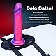 PU-Saugfuß-Dildo-Halter, verstellbarer Leder-Sexgurt zur Befestigung an Kissen oder Möbeln, Sexschaukel, Sexstuhl, Dildo-Halter, Dildo-Maschine, Erwachsenen-Sexspielzeug mit Saugfuß-Dildo und Sockel