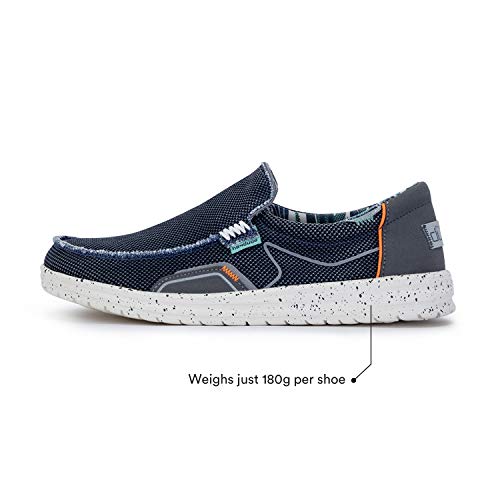 Hey Dude Women's Mikka Hawk Blue Horizon Size 11 | Women’s Loafers | Women’s Slip On Shoes | Comfortable & Light-Weight #TOP2