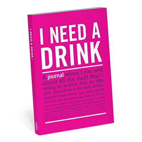 Knock Knock Lined Journal Subject Notebook, I Need A Drink (50155)