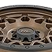 Rough Country 78 Series Aluminum Wheel - 17x8.5, 6x5.5 Bolt Pattern, +0mm Offset, Simulated Beadlock Design Bronze Wheel with Black Lip