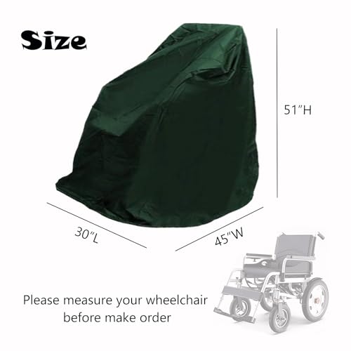 Funda de silla de ruedas impermeable 210D que protege tu scooter de movilidad contra la nieve 3