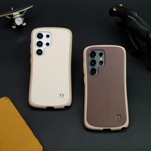 Image of MILLION CASES Back Cover Case for Samsung Galaxy S23 Ultra Shockproof Protective Ultimate Comfort Frosted Matte Case for Men & Boys(Brown)